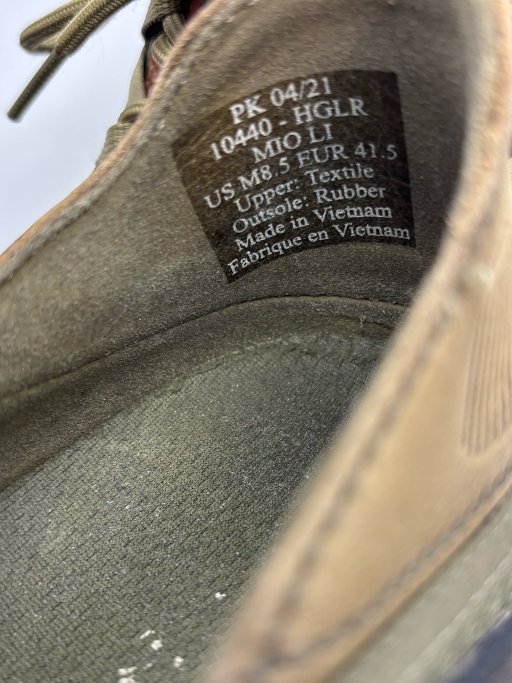 OluKai Mio Li Sneakers Men’s 8.5 Olive Green Mesh Lace Up Comfort Walking Shoes - Picture 6 of 6